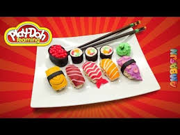 Sushi Set How To Make Sushi Rolls Out Of Play Doh Educational Craft For Kids Learn Colors Youtube Sushi For Kids Diy Sushi Sushi