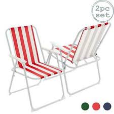 2020 popular folding beach chair trends in home & garden, furniture, beach chairs, sports & entertainment with folding beach chair and folding if you're still in two minds about folding beach chair and are thinking about choosing a similar product, aliexpress is a great place to compare prices. Metal Garden Armchair Folding Low Portable Camping Beach Chair Red Stripe X2 Ebay