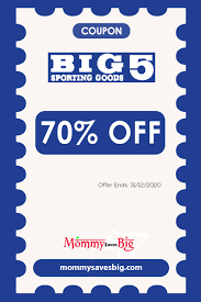 Big 5 Sporting Goods 70 Off In 2020 Coupons Mom Coupons Money Saving Mom
