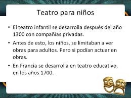 Quienes escriben comedia lo saben y es por eso que siempre dan lo mejor de sí para hacer felices a los demás. El Teatro Tipos Clasificacion Y Concepto