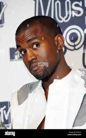 US rapper Kanye West poses