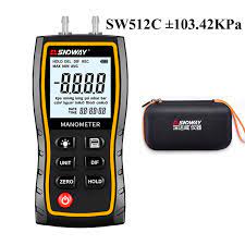 Sw512 Sndway Digital Manometer Air Pressure Gauge Handheld Digital Differential Natural Gas Pressure Meter Measurement Dropship Pressure Gauges Aliexpress
