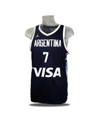 His jersey number is 7. Campazzo Argentina S Navy Jersey Fiba Jerseys