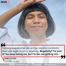 NEGATIVITY? I'M OVER IT!” Sa isang webinar, ibinahagi ni Mimiyuuuh na  dumating ang time sa buhay niya na hindi niya ma-handle ang negative  comments sa kanya ng ilang netizens. Pero, naka-move on