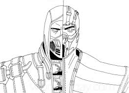 High quality free printable pdf coloring, drawing, painting pages and books for adults. Mortal Kombat Scorpion And Sub Zero Coloring Page Free Printable Coloring Pages For Kids