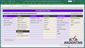 Berikut ini adalah aplikasi yang sering kita gunakan pada sebuah perusahaan ataupun organisasi yaitu aplikasi akuntansi pembukuan. Excel Akuntansi Perusahaan Manufaktur Akuntansi Id