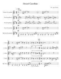 Alas, i have permanently connected the song sweet caroline to portal, for obvious reasons. Sweet Caroline Sheet Music For Saxophone Alto Saxophone Tenor Saxophone Baritone Saxophone Soprano Saxophone Ensemble Musescore Com