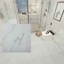 These come handy and are easy to maintain as they don't require any grouting. China 60x60 Carrara Marble Floor White Bathroom Shower Archaized Tile China Floor Tile Ceramic Porcelain Tile