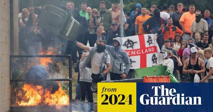 Rioters try to torch Rotherham asylum seeker hotel amid far-right violence | UK news | The Guardian