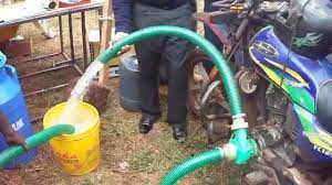 Motorcycle Driven Water Pump Youtube