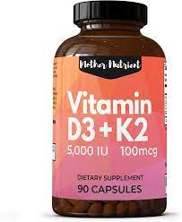 Vitamin k2 supplement side effects. Amazon Com Vitamin D3 5000 Iu D3 K2 Supplement 90 Capsules With 5000 Iu Of Vitamin D D3 And 100 Mcg Of Vitamin K2 Mk7 Per Capsule Black Pepper Extract For Enhanced Absorption