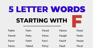 Techradar is supported by its audience. 5 Letter Words Starting With F Examples Of 200 Five Letter Words Starting With F 7esl