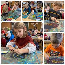 Dot Painting Grundschule Egels