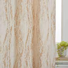 Bark Texture Jacquard Curtain Gold Curtains Modern Furniture Home Decor
