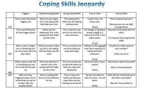 Coping Skills Jeopardy My Group Loved This When We Played Coping Skills Coping Skills Activities Recreation Therapy