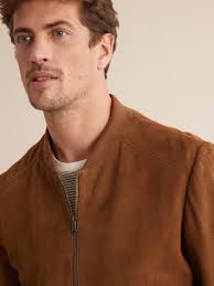 Blouson homme en velours de chèvre. Blouson Homme En Velours De Chevre Caramel Homme Vetement Et Deco Cyrillus