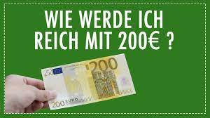 Ich bin nicht reich und möchte es auch nicht sein. Wie Werde Ich Reich Mit 200 Euro Youtube