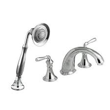 Kohler Devonshire Complete Roman Tub Deck Mounted Faucet Package With Hand Shower And Valve With Diverter Kohler Devonshire Roman Tub Hand Shower
