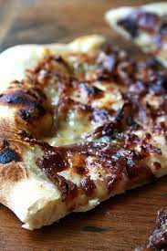 Fig Jam Caramelized Onion And Blue Cheese Pizza Gourmet Pizza Caramelized Onion Pizza Fig Recipes