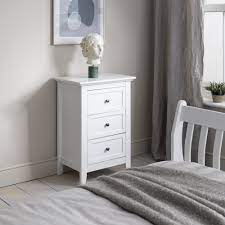Next day delivery & free returns available. Karlstad 3 Drawer Side Table Chest In White Noa Nani