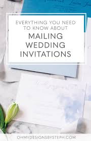 Sending wedding invitations is quite a bit different from sending a regular letter in the mail; Everything You Need To Know About Mailing Wedding Invitations