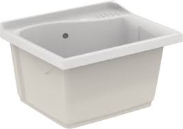Bac de lavage extérieur en inox , bac à laver grand dimension en inox pour tous les collectivités. Porcher Bac A Laver Lago Lg 60cm Ceramique Blanc Ref J350201 Cedeo
