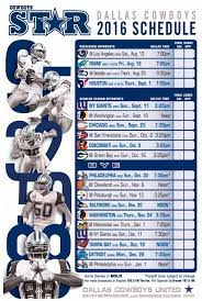 Dallas Cowboys 2016 Schedule Dallas Cowboys Dallas Cowboys Game Dallas Cowboys Schedule