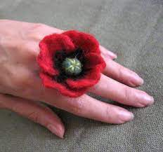 Pin By Maru Machado On Lana Afieltrada O Lana Lavable Felt Flowers Red Poppies Poppy Flower