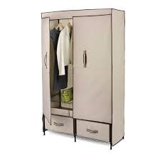 You can customize the design of your wardrobe to your personal taste by choosing your own interior organizers. 43 Inch Tan Portable Closet Clothes Organizer Wardrobe Portable Closet Portable Wardrobe Closet Portable Wardrobe