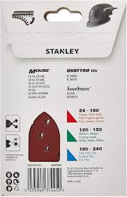 Black+decker™ pour faciliter la réalisation de vos projets. Stanley Sta31019 Xj Schleifpapier Kornung K240 Extra Feine Gekornt Mit Klett Fix Passend Fur Black Decker Kompakt Mouse Amazon De Baumarkt