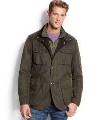 Barbour Ogston Waxed Jacket Coats Jackets Men Macy S