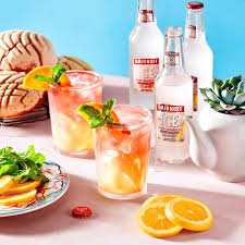 Recipe 1 Bottle Smirnoff Ice Original A Splash Of Orange Juice 1 Drop Of Grenadine Orange Wedges And Garni Smirnoff Ice Recipes Smirnoff Recipes Icee Recipe