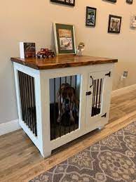 Plans For Diy Dog Kennel End Table Etsy Dog Crate Furniture Dog Kennel End Table Dog Kennel Furniture