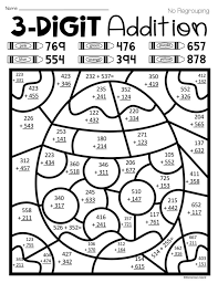 This easter color by number activity has 6 different designs to choose from. Easter Spring Three Digiton Color Number With And Free Math Coloring Worksheets Addition Mystery By Kindergarten Double Adding And Subtracting Negative And Positive Integers Worksheet Coloring Pages Mathematics Quiz For Grade 6