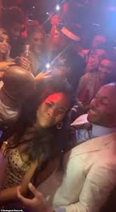As you may know paige milian met raheem sterling during his spell with queens park rangers. Raheem Sterling S Fiancee Paige Milian Shoves Woman Out The Way As She Twerks Against Man City Star Express Informer