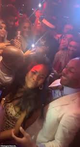 Sterling is the winger and midfielder for manchester the young player still finds the time to have romance in his life, in the form of his pretty girl, paige. Raheem Sterling S Fiancee Paige Milian Shoves Woman Out The Way As She Twerks Against Man City Star Express Informer