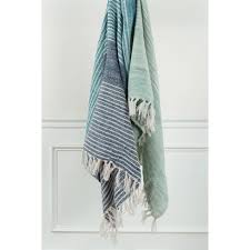 50 X60 Stripe Throw Blanket Blue Green Rizzy Home Target
