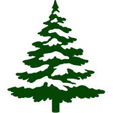 Download Christmas Tree With Snow Christmas Tree Stencil Christmas Stencils Christmas Tree Silhouette