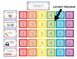 The Daily 5 Center Organizer Pocket Chart Printable The Daily 5 Printable