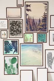 Walnut Wood Art Print Frame Gallery Wall Decor Picture Wall