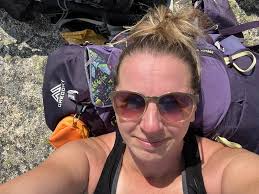 Hiking in New Hampshire for birthday celebration