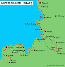 Der nationalpark ist etwa 345.800 ha groß. Nordseekustenradweg Alle Radwege In Niedersachsen Bremen Hamburg Schleswig Holstein Bei Www Fahrradreisen De