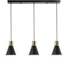 Jonathan Y Apollo 33 5 In 3 Light Adjustable Modern Metal Led Pendant Black Brass Gold Jyl6134a The Home Depot In 2020 Led Pendant Lights Light Jonathan Y