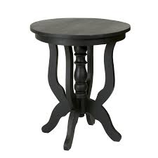 Solid Wood Pedestal End Table In 2020 Wood Pedestal Round Accent Table Cottage Table