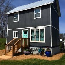 Tiny Homes Don T Always Come On Wheels This Two Story Tiny House Has Enough Room To Stretch Out Witho Home Depot Tiny House Shed To Tiny House Tiny House Kits