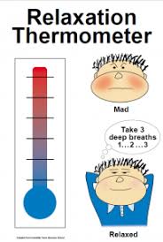 relaxation thermometer ideas for class feelings chart