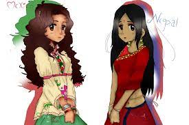 Mexico And Nepal By Roof Of The World On Deviantart Mexico Nepal Art Cool Drawings