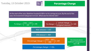 In this way we calculate the percentage. Percentage Change Calculating The Percentage Increase Or Decrease Using The Formula Gcse 1 9 Teaching Resources