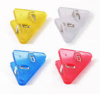 Foska Plastic Color Assorted Book Corner Paper Clips for Office and School