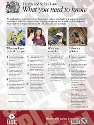Posters can be displayed in prominent places in your organisation to promote health and safety or remind employees what they should know. Health And Safety Law Poster
